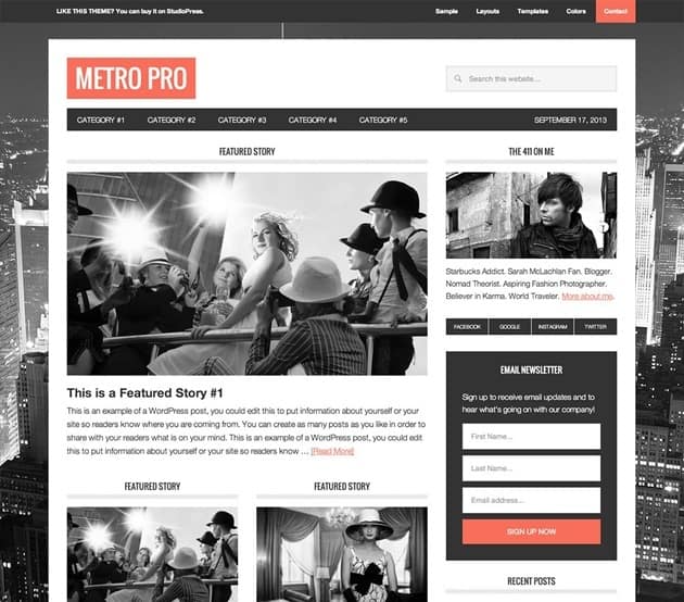 Metro Pro Theme
