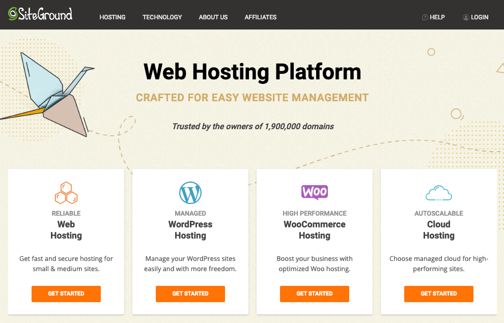 SiteGround hosting