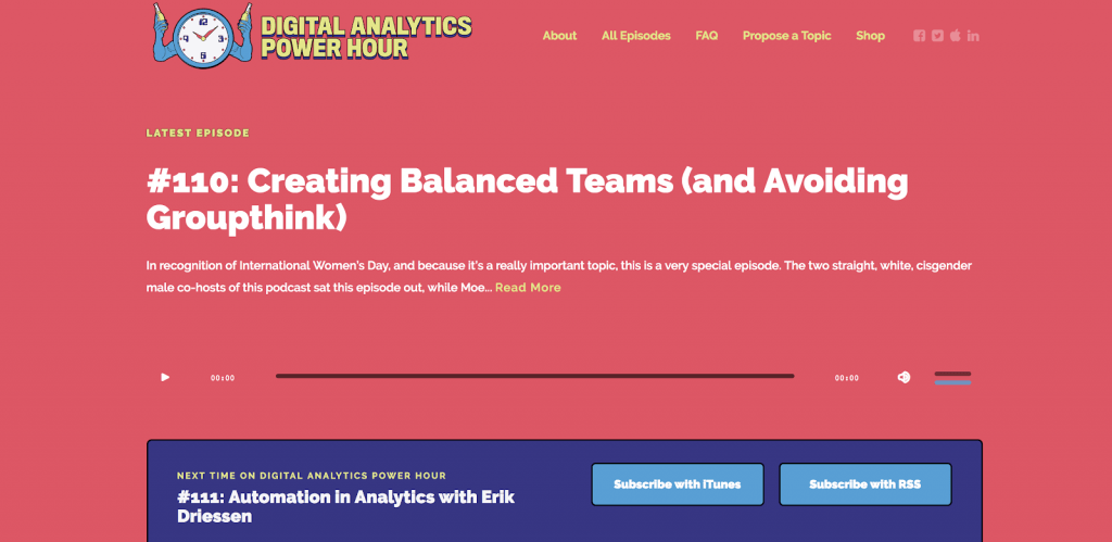 The Digital Analytics Power Hour podcast
